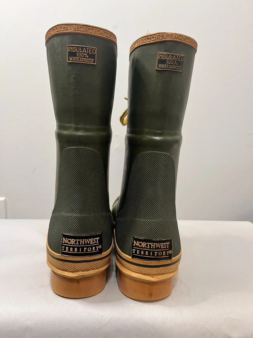 Vintage Northwest Territory Insulated Waterproof Rubber Boots Size 11
